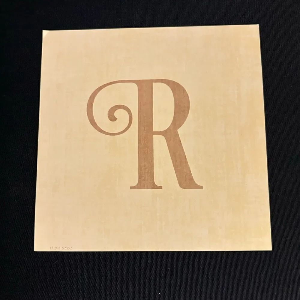 5.5” NEW! “R” Square Monogram Letter Print Ready to be Framed Print Only